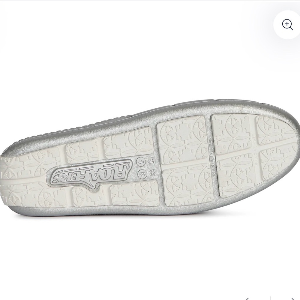 Floafers Sunset Slide Silver Slip-On Shoes M8/W10 - Picture 4 of 6